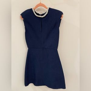 Sandro dress pearl collar size 36